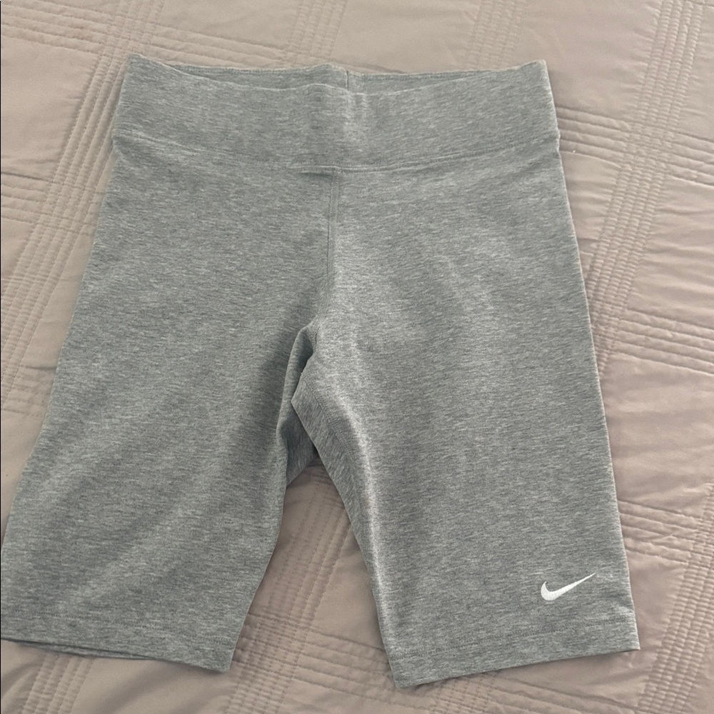 Nike Women's Heather Gray Bike Shorts